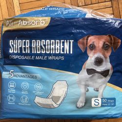 Dog Male Wraps Diaper- Small