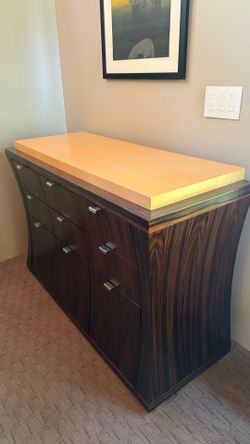 Modern Macassar Wood Buffet / Sideboard / Credenza – Excellent Condition