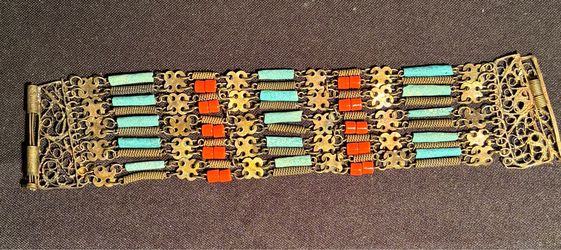 vintage Art Deco Egyptian Revival bracelet.