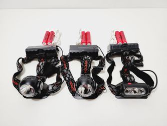 Double-sided LED T6+COB White/Red/Green Light 3X LED & 2pcs Double-sided LED T6+COB 360° 2 IN 1 XM-L T6 COB LED White/Red