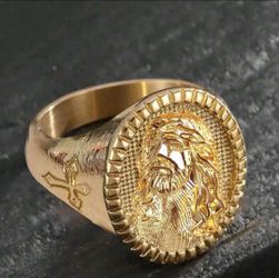 New ring 14kt gold plated ,Brownsville $25