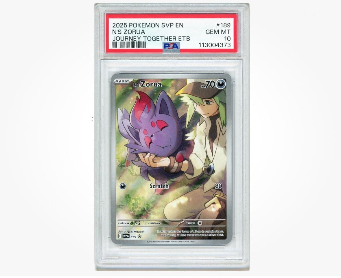 2025 POKEMON SVP EN-SV BLACK STAR PROMO #189 N'S ZORUA PSA 10 GEM MINT
