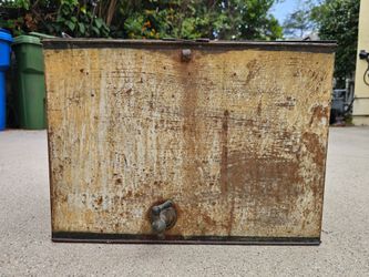Vintage, Rare McAleer Galvanized Metal Cooler Ice Chest