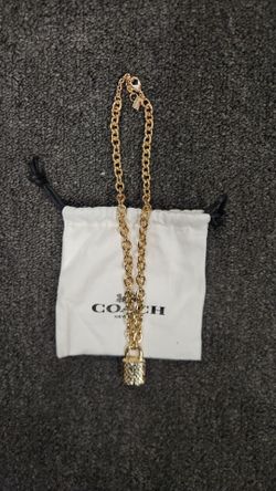 Coach Padlock Necklace