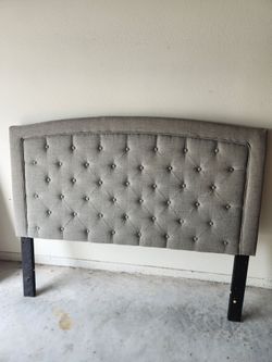 Gray Tufted Upholstered Headboard