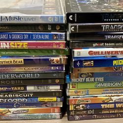 Family Kids DVD MOVIE LOT NEW and Used 31 Total
