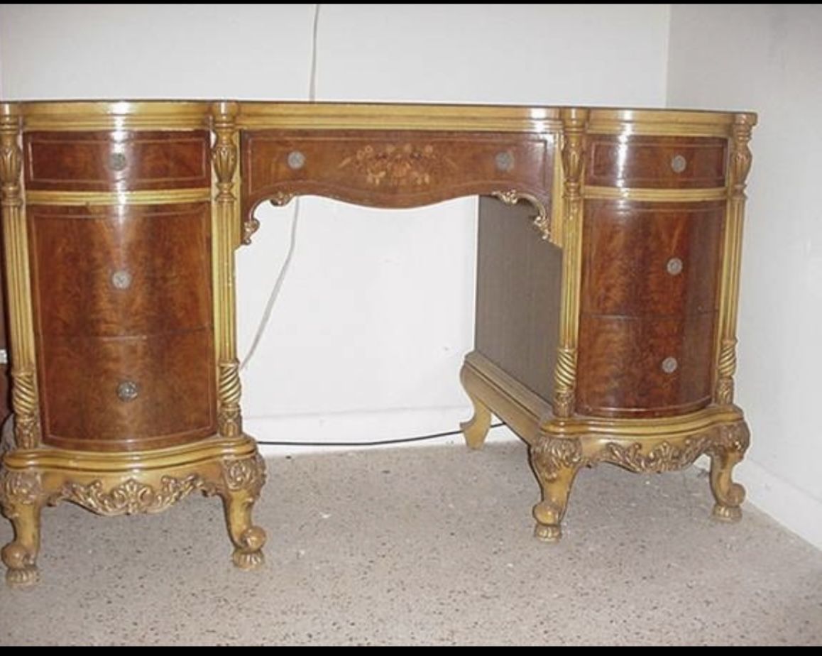 Antique Solid Wood Desk