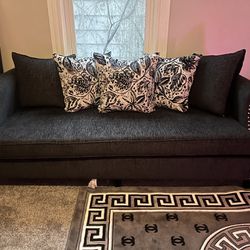 Brand New Grey Nailhead Sofa, And Love Seat 