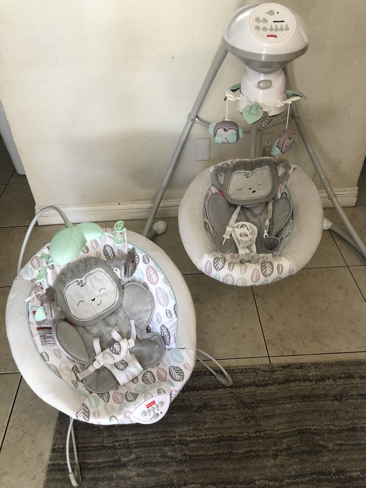 Baby Swing And Bouncer $75
