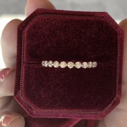 10k Gold Diamond Engagement Promise Ring 