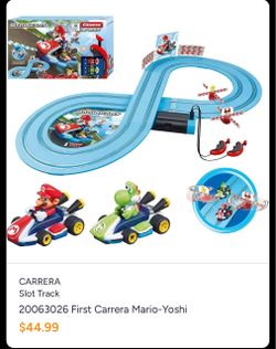 Carrera Mario and Yoshi slot track