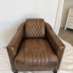 Modern Leather Accent Chair