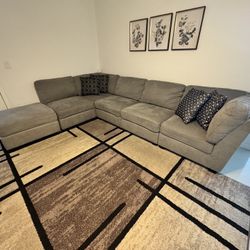 Gray Modular 6-Piece Sectional