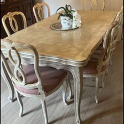 Antique Dining  Table And Chairs
