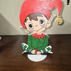 Handmade Wooden Christmas Elf Decor – Festive Shelf Sitters! 🎄✨