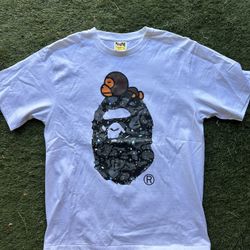 BAPE Space Camo Milo On Big Ape Tee (FW21)