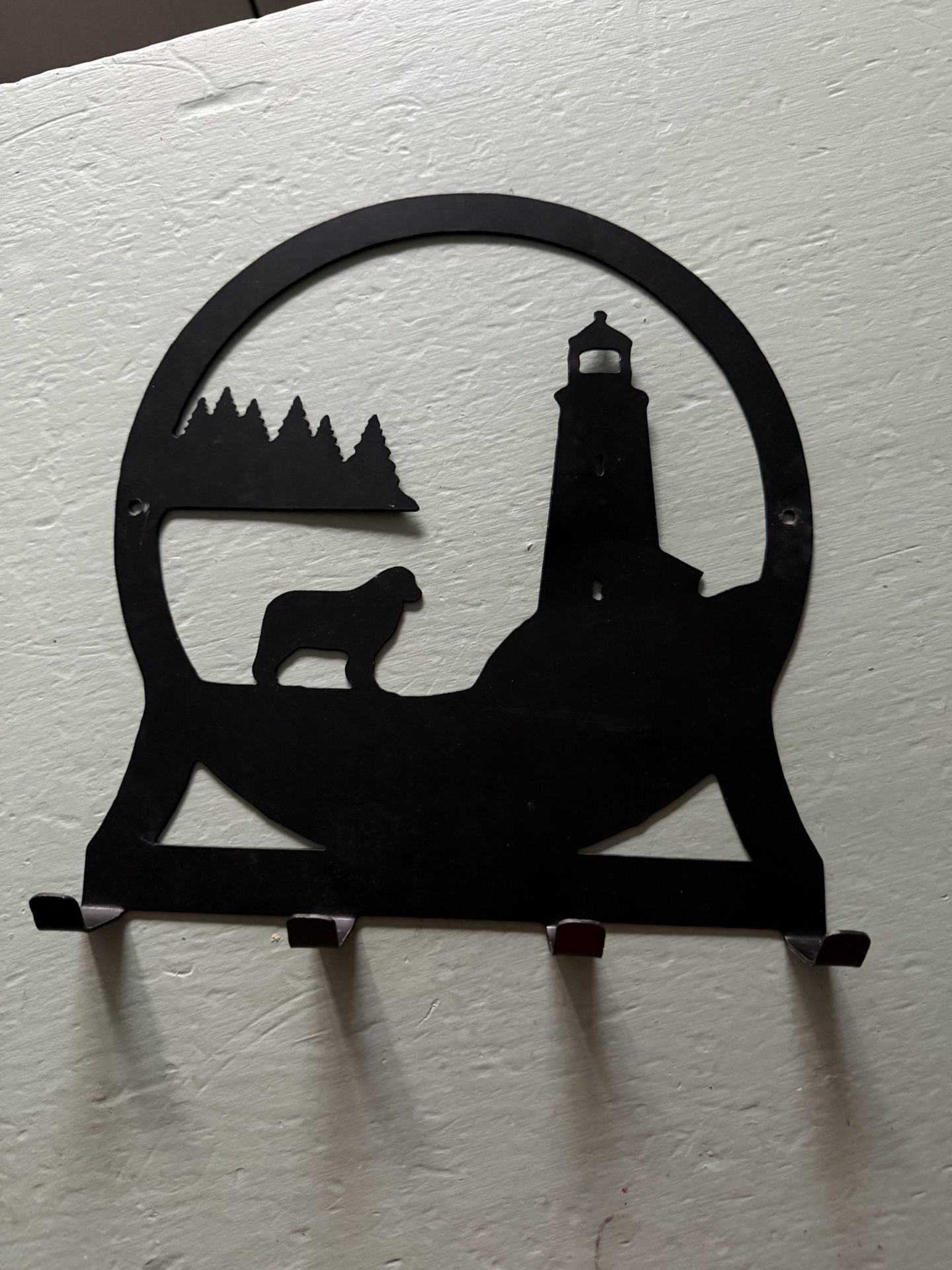 Lighthouse Metal Coat Rack