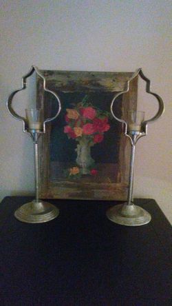 Pretty New metal candle holders.