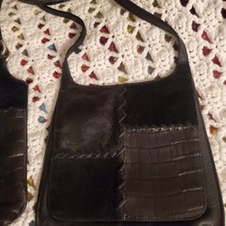 Fossil Cute Leather/Suede Small Shoulder Bag - 8"