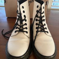 Doc Martens Luana White Boot -Size 7.5