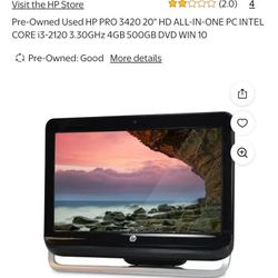 HP All In One Desktop 