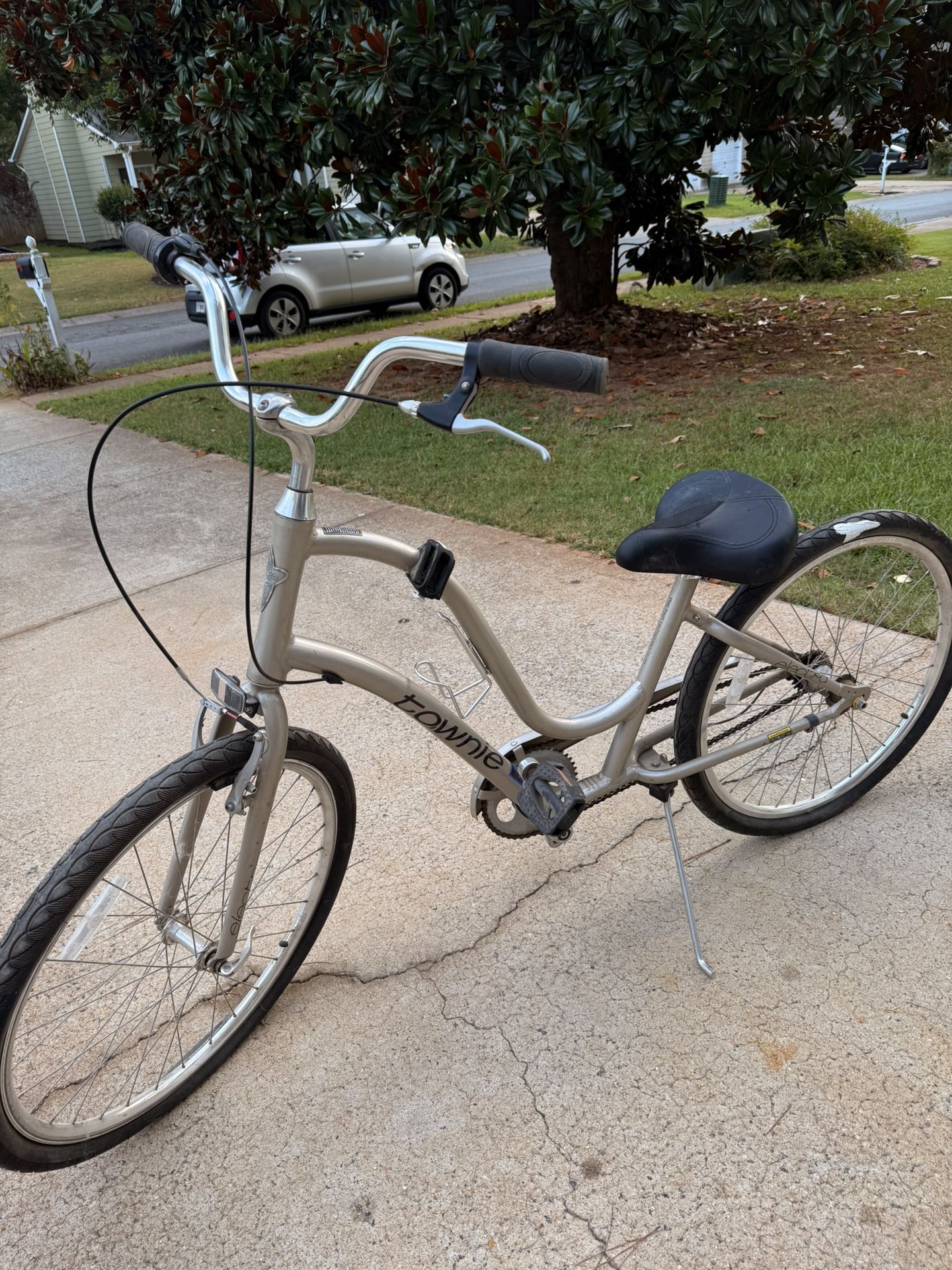 retro bike with lock