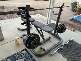 Weight bench/weights