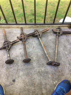 Four 1952 bilstein VW jacks