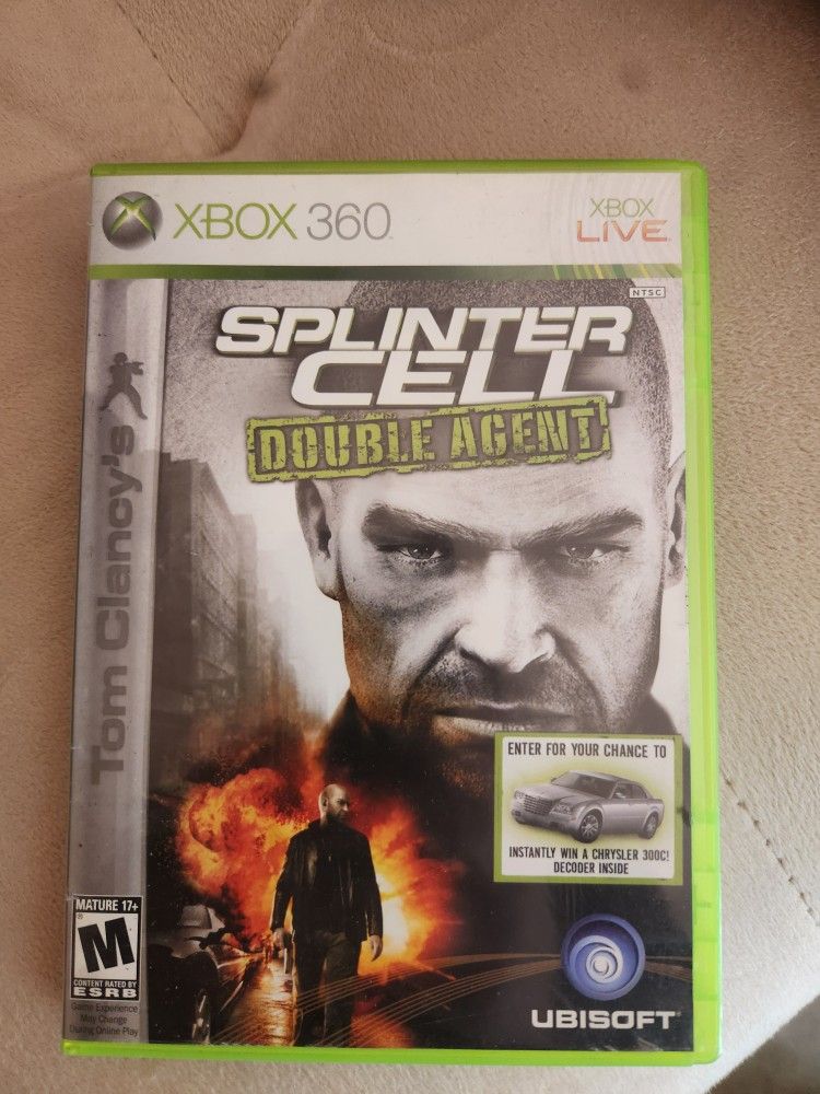 XBOX 360 LIVE Splinter Cell Double Agent Video Game