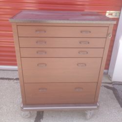 Large Metal Steel Cabinet Repurpose Tool Chest Organizer 