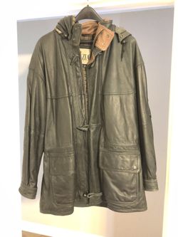 Leather jacket men’s L new
