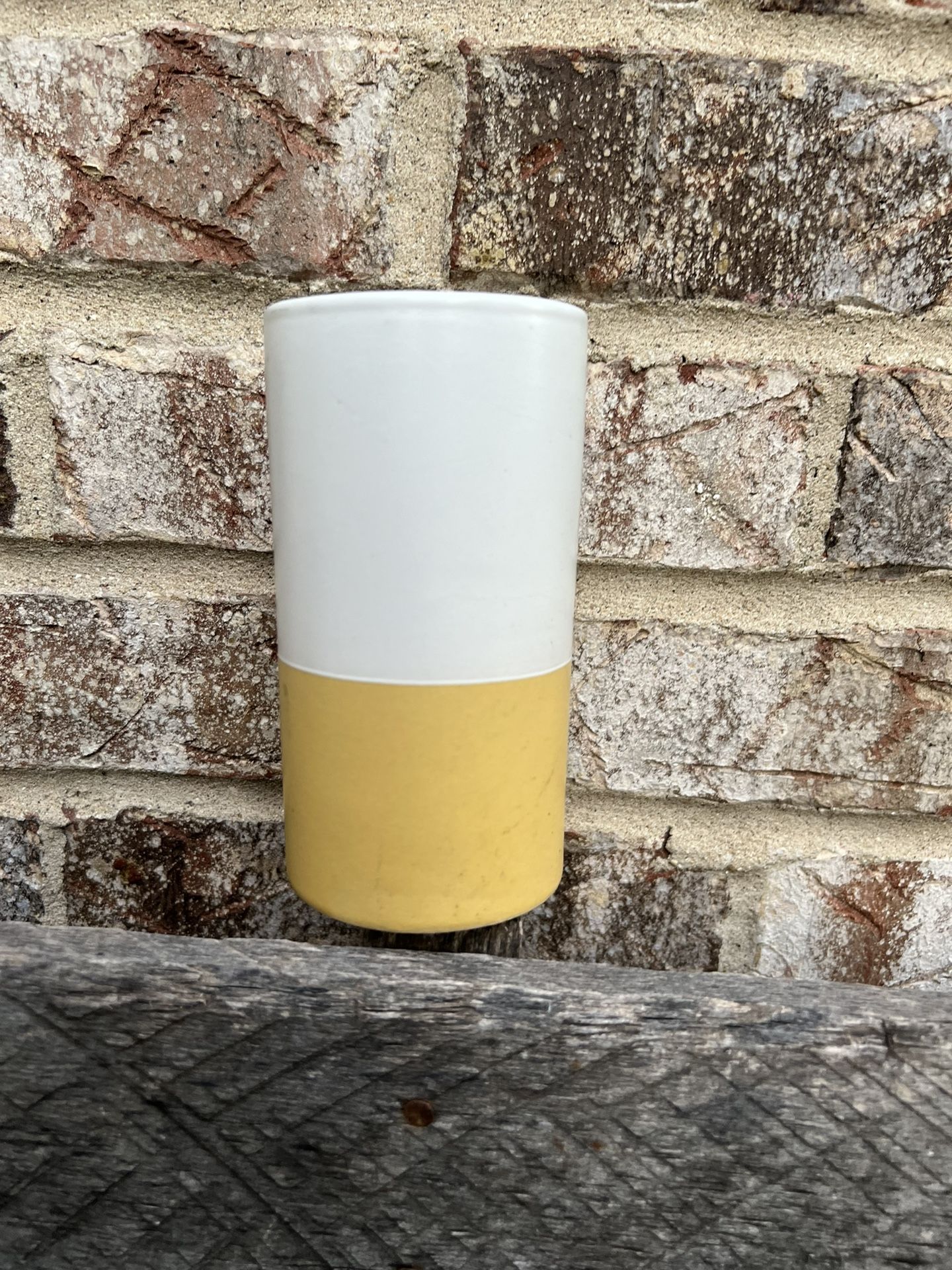 Ceramic Planter Cylinder 2.5” Across For Bamboo Or Other Plants