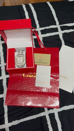Iced Out Cartier Watch