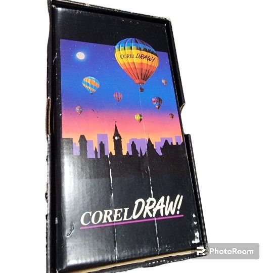 Vintage Corel Draw! 5 PC Software CD 3 Books Box Set