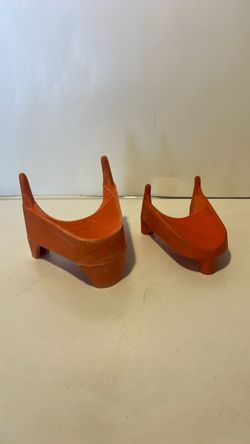 Orange Plastic Football kicking tees – Set of 2