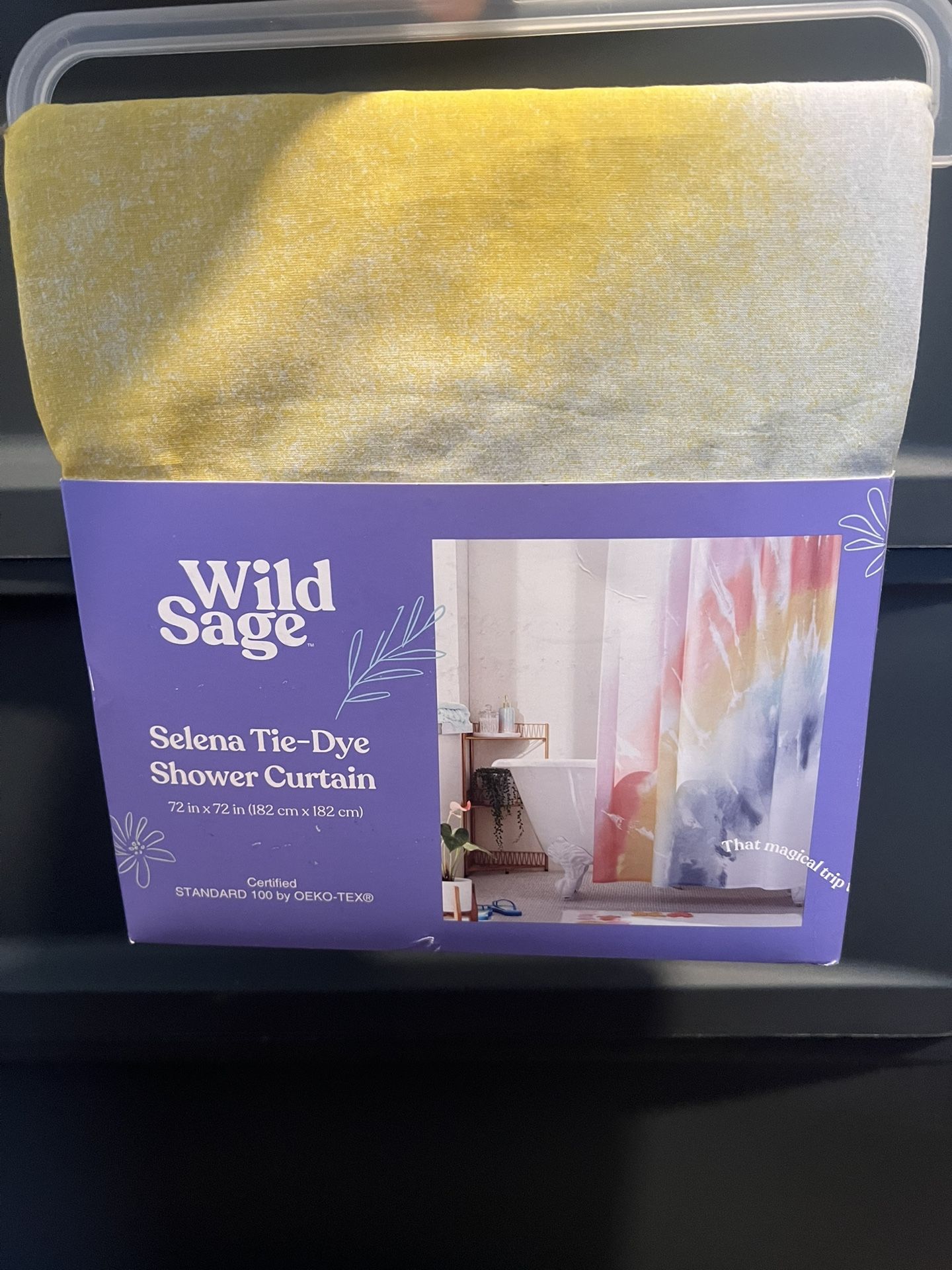 Tie Dye Shower Curtain