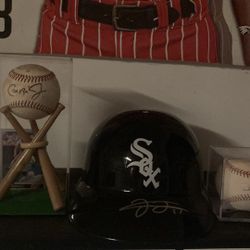 Frank Thomas Steve Young And Santonio Holmes Coa Signed Memorabilia 