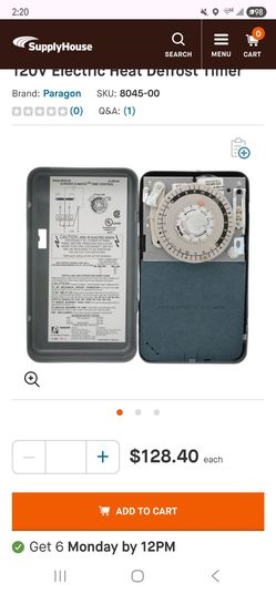 commercial defrost timer