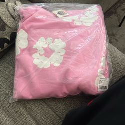 Pink Denim Tear Hoodie Size M