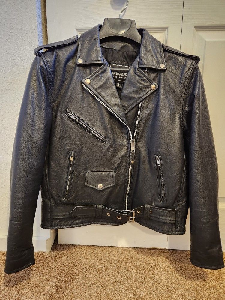 Women's Leather Motorcycle Jacket