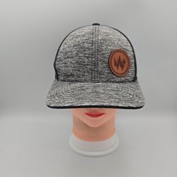 Pacific Headwear Leather Patch Trucker Adjustable SnapbackHat. 2