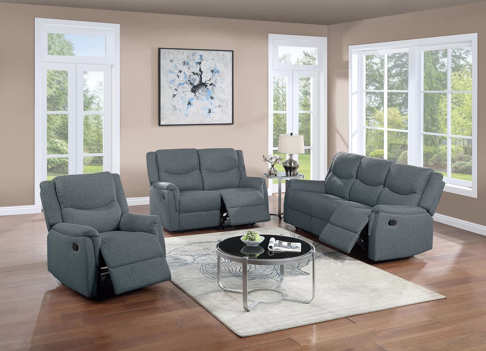 New Recliner Couch, Loveseat and Chair! Free Delivery
