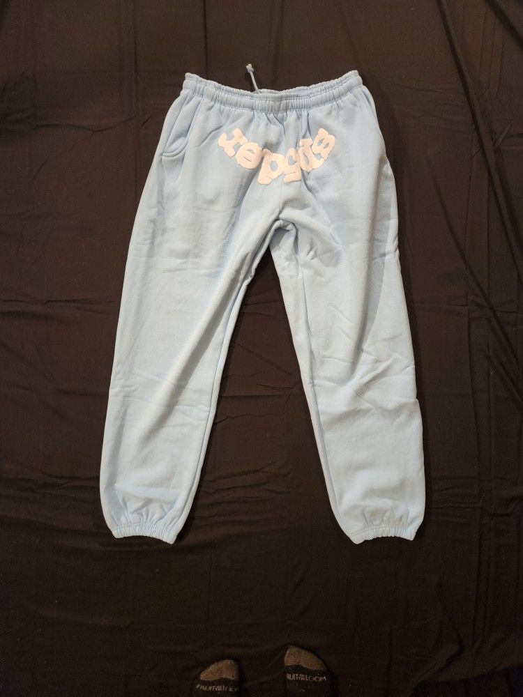 Spider Light Blue Sweatpants