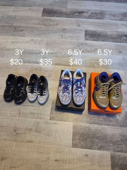 Kobe Shoes Youth 3 Y & 6.5 Y
