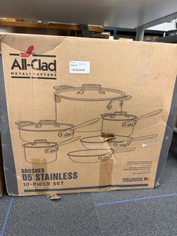 All-Clad D5 Brushed Stainless Steel 10-Piece Cookware Set