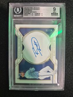 2025 BOBBY WITT JR. 2025 NATIONAL TREASURES AUTOGRAPHS #2 - #47/75 BECKETT  9