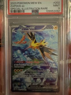 Zapdos ex PSA 9 Special Illustration Rare 202/165