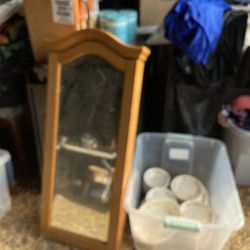 Jewelry Cabinet, Bedroom Jewelry Cabinet, Lined jewelry Case