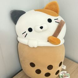 Large Boba Cat Plushie