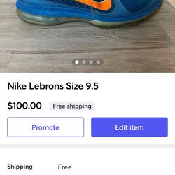 Nike Lebron Size 9.5